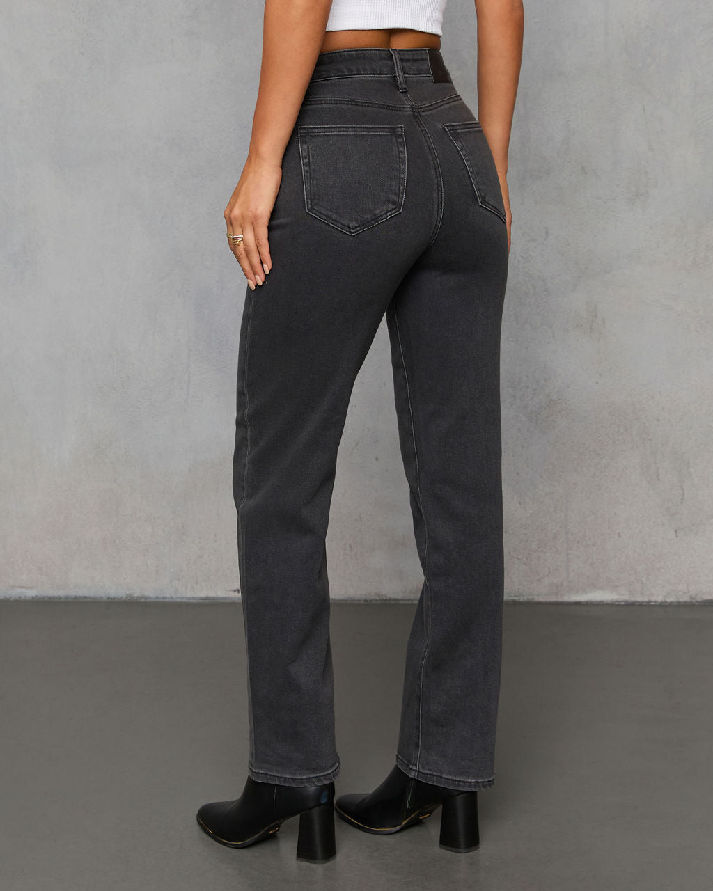 Roamer Super Stretch High Rise Wide Leg Jeans
