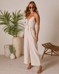 Deserie Front Tie Jumpsuit