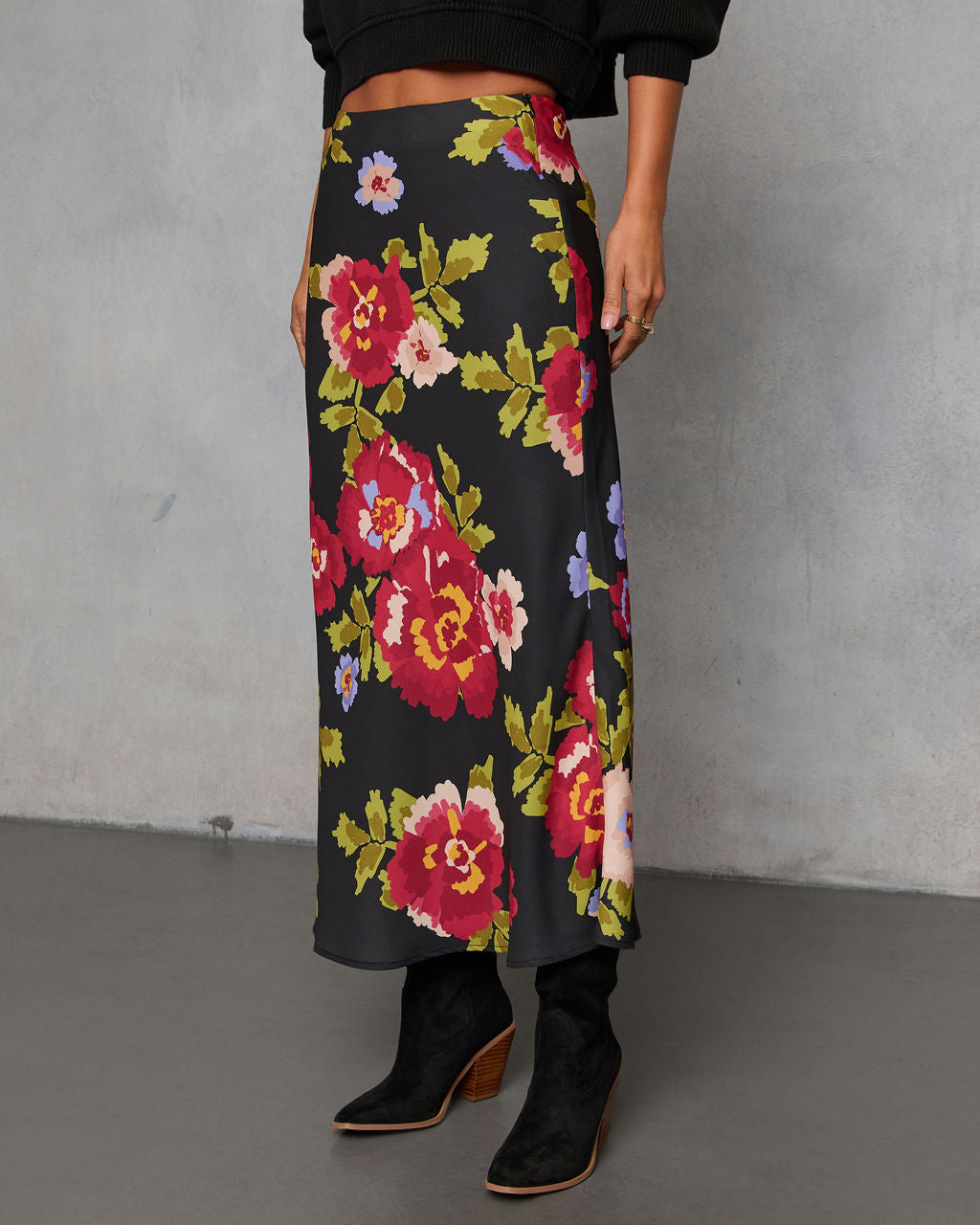 Falling for Fall Printed Maxi Skirt