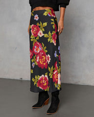Falling for Fall Printed Maxi Skirt