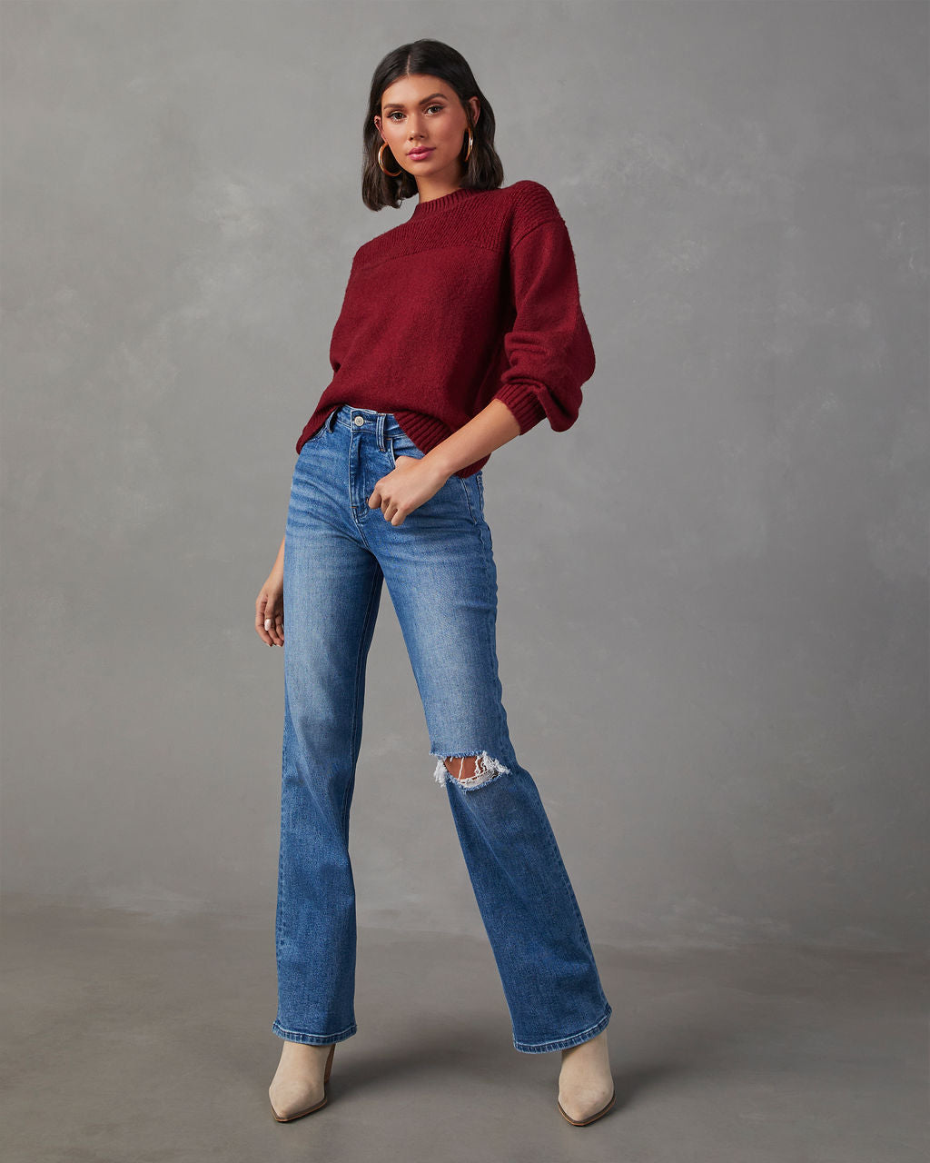 Alana Knit Pullover Sweater