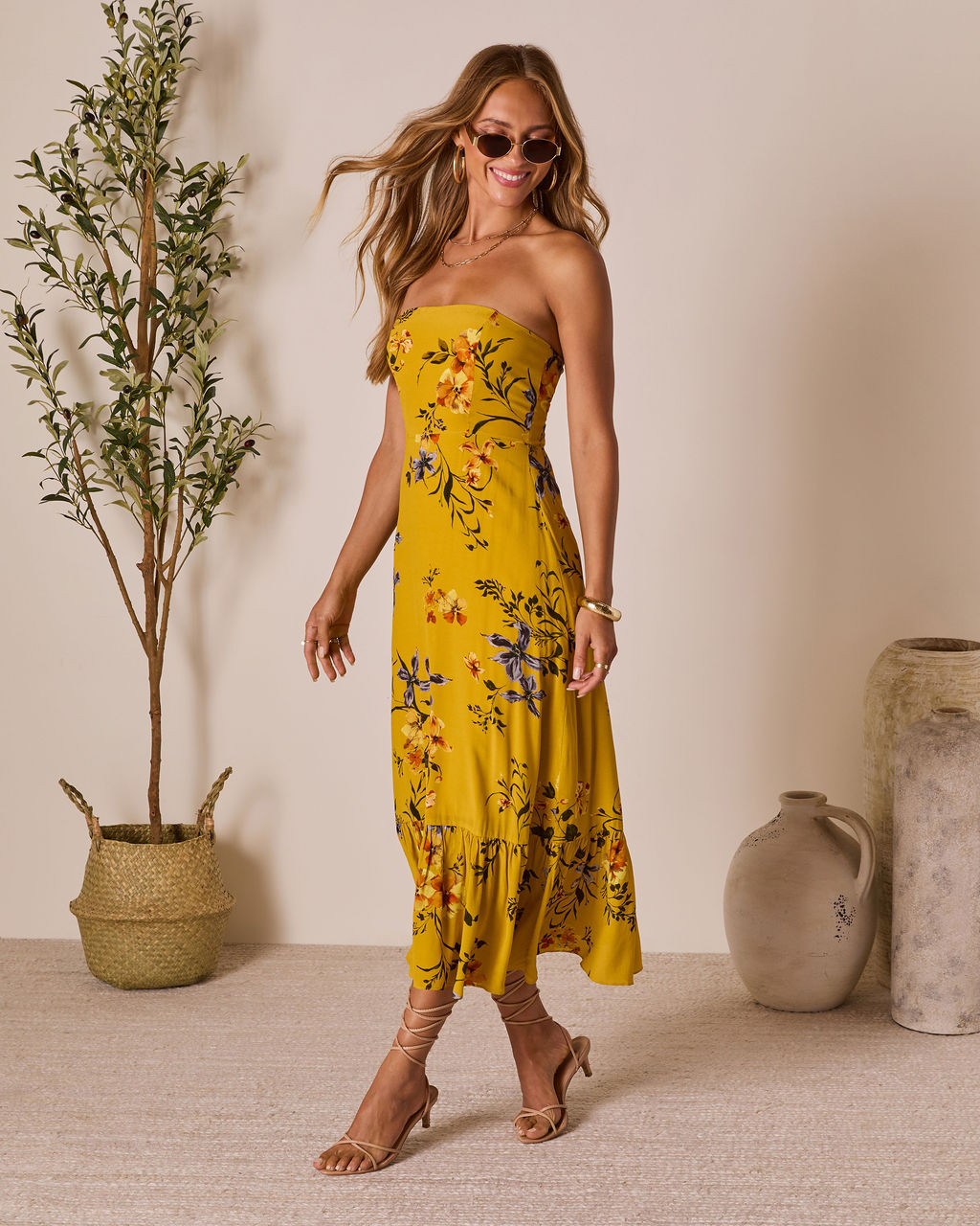 Nakita Fishtail Maxi Dress