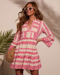 Sonny Abstract Tunic Mini Dress