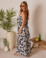 Windswept Strapless Waist Tie Jumpsuit