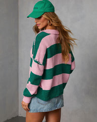Marves Contrast Striped Sweater