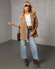 Crestfield Knit Sleeve Plaid Blazer