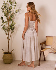 Barefoot Breeze Tiered Keyhole Maxi Dress