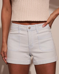 Helene Striped Twill Shorts