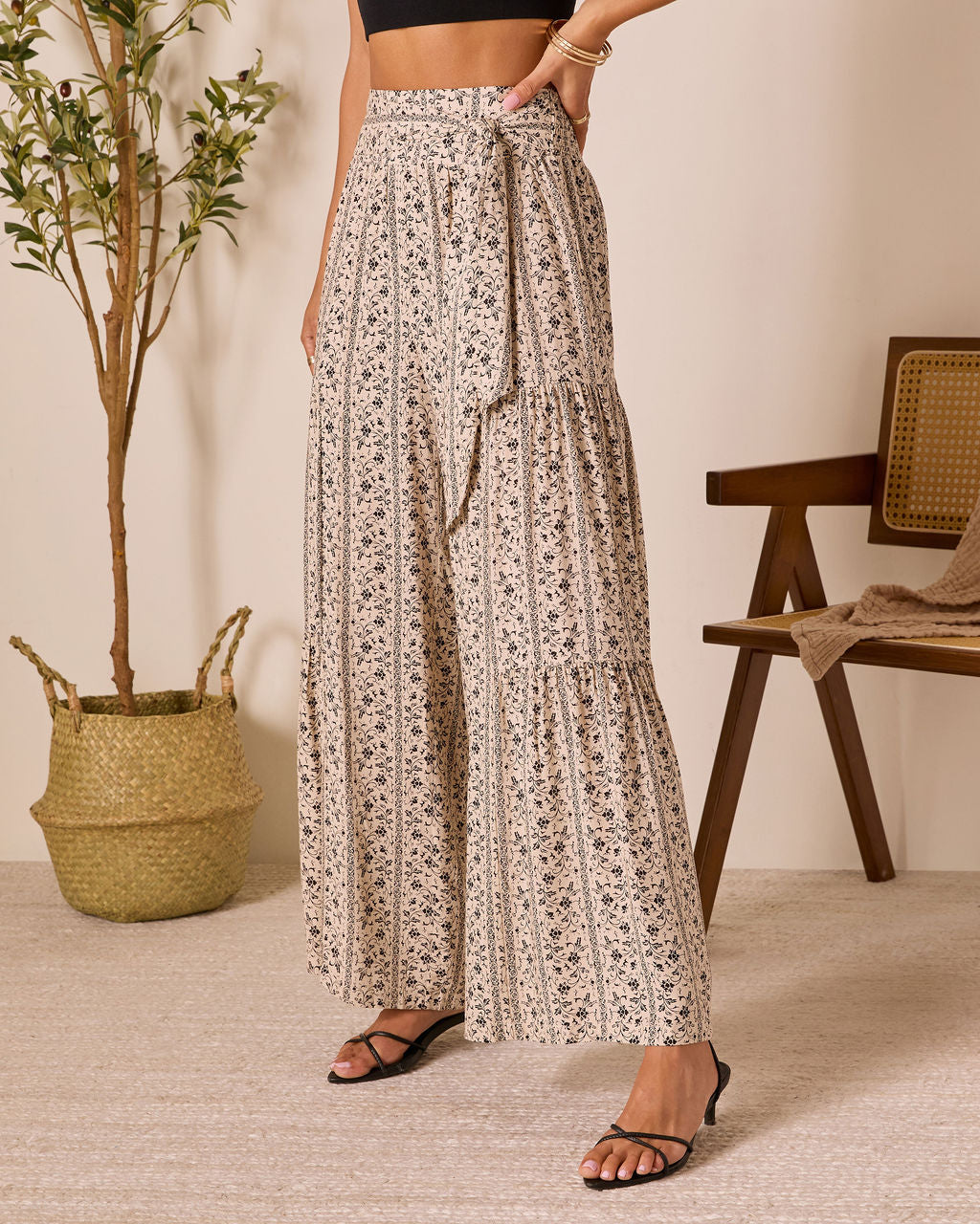 Mystic Wanderer Wide Leg Printed Pants