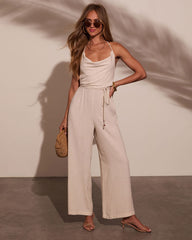 Keilan Cowl Neck Jumpsuit