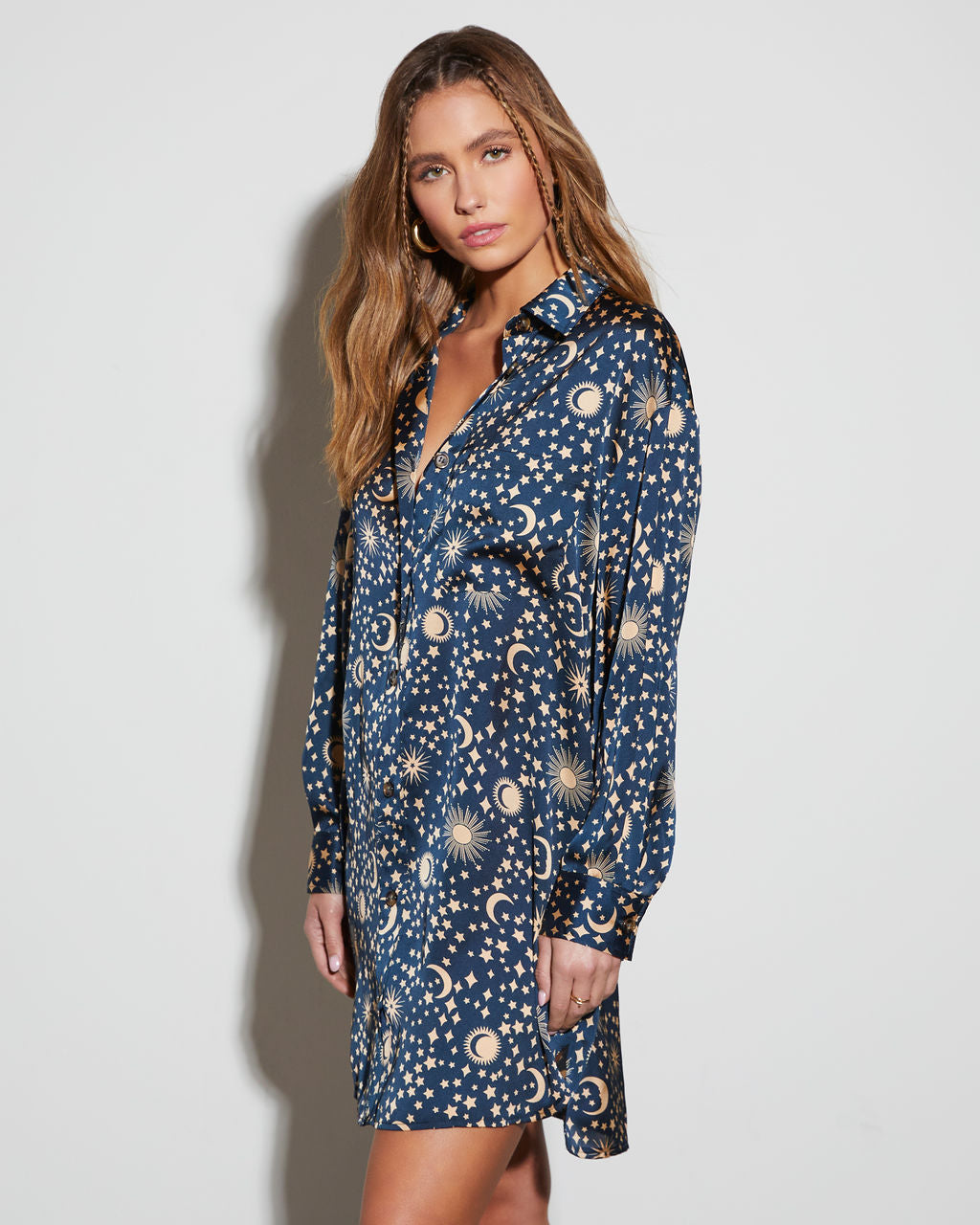 Supernova Collared Mini Dress