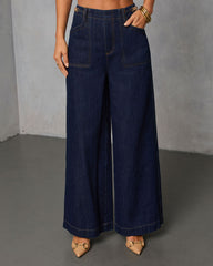 Annise Rigid High Waisted Wide Leg Jeans