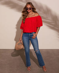 Slow Stroll Off The Shoulder Top