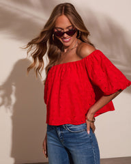 Slow Stroll Off The Shoulder Top