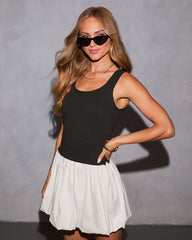 Destene Color Block Bubble Skirt Mini Dress