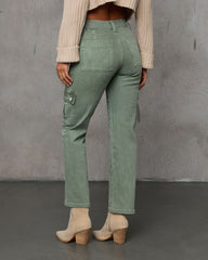 Denton Mid Rise Straight Leg Utility Jeans