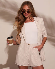 Juliet Days Striped Lightweight Blazer