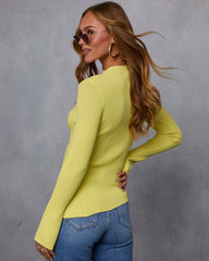 Reina Ribbed Mockneck Top