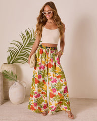 Betsie Drawstring Floral Pants