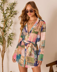 Suzana Patchwork Shirt Dress