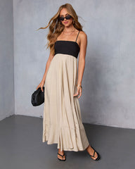 Norrah Colorblock Empire Maxi Dress