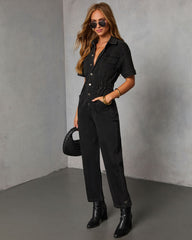 Emberelle Twill Jumpsuit