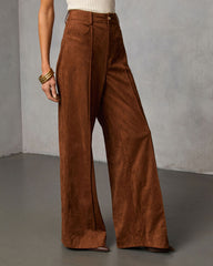 Lioren Suede Flare Pants