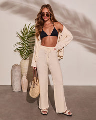 Lost In Laguna Knit Wide Leg Pants
