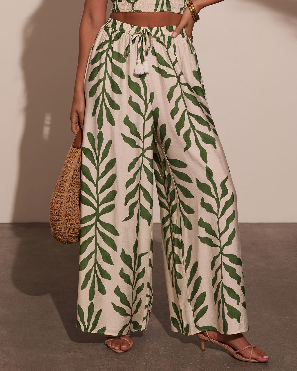 Sol Escape Tropical Drawstring Pants