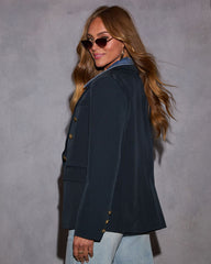 Savona Denim Button Up Blazer