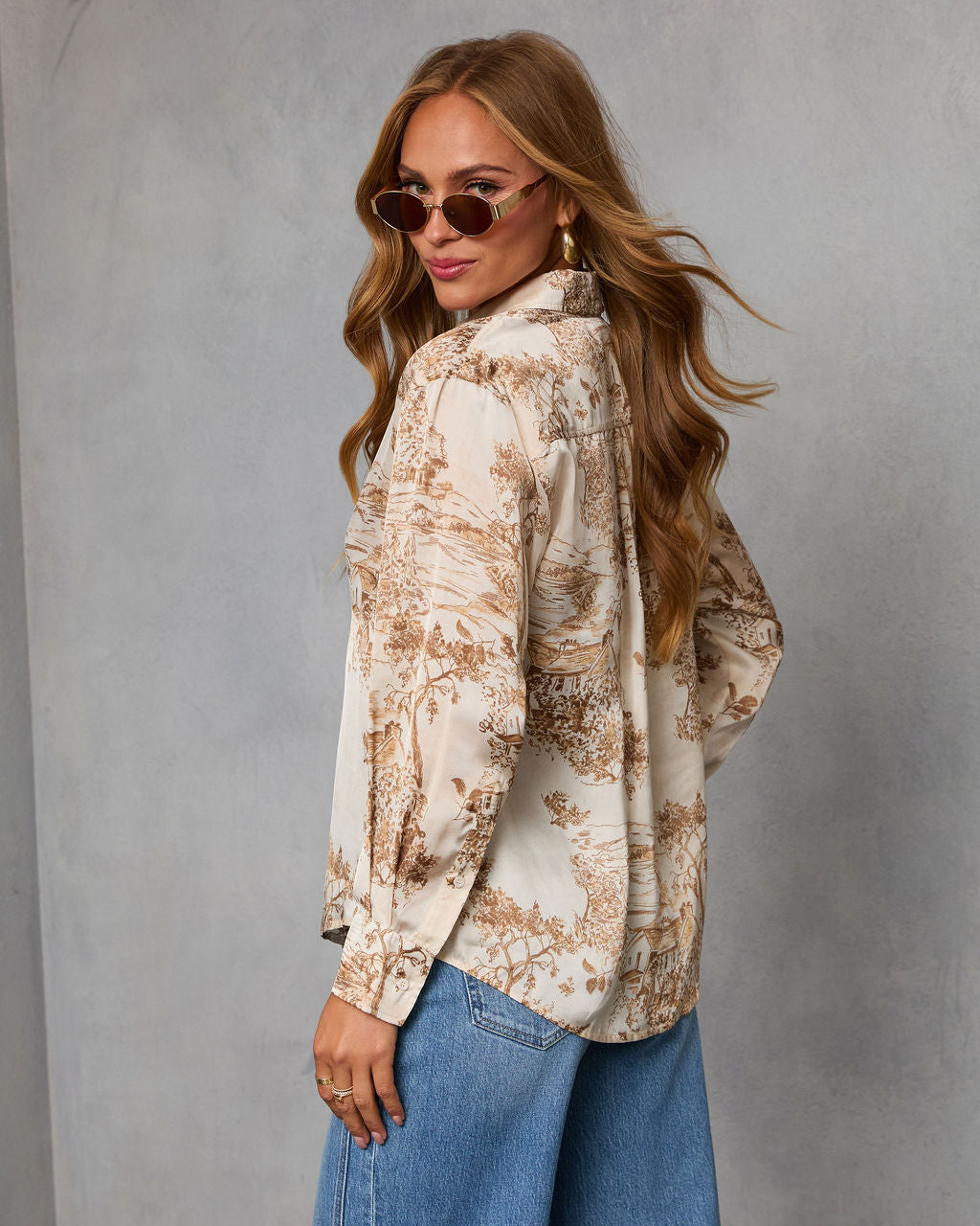 Kendie Satin Novelty Top