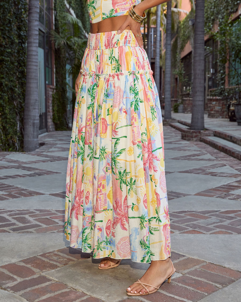 Island Muse Tropical Maxi Skirt