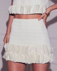 Moonbeam Tweed Mini Skirt