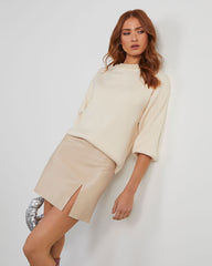 Maribella Pearl Neck Sweater