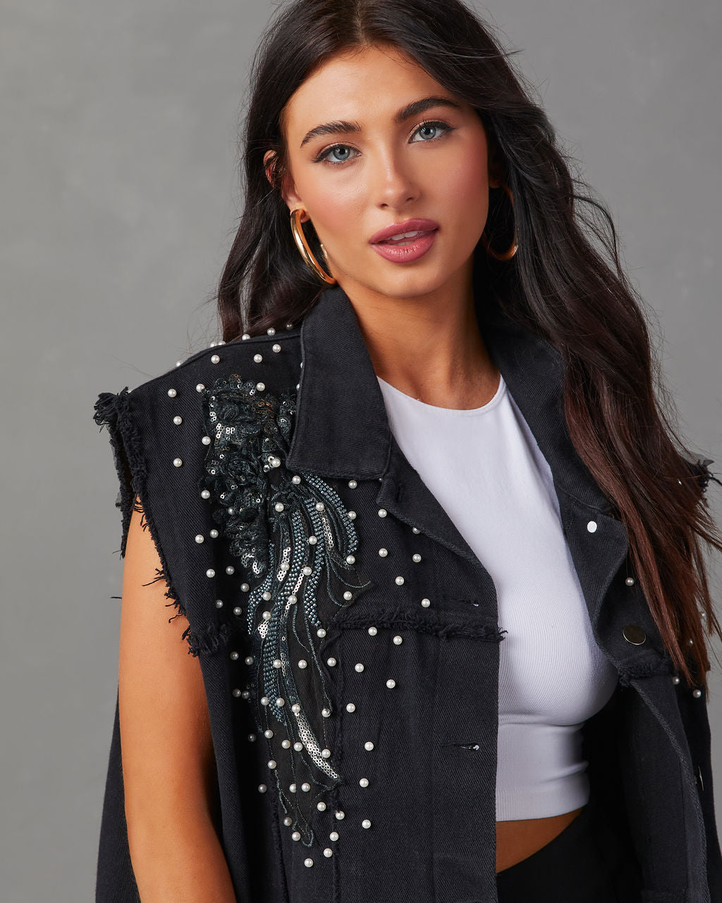 Kearney Oversized Statement Denim Vest