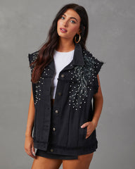 Kearney Oversized Statement Denim Vest
