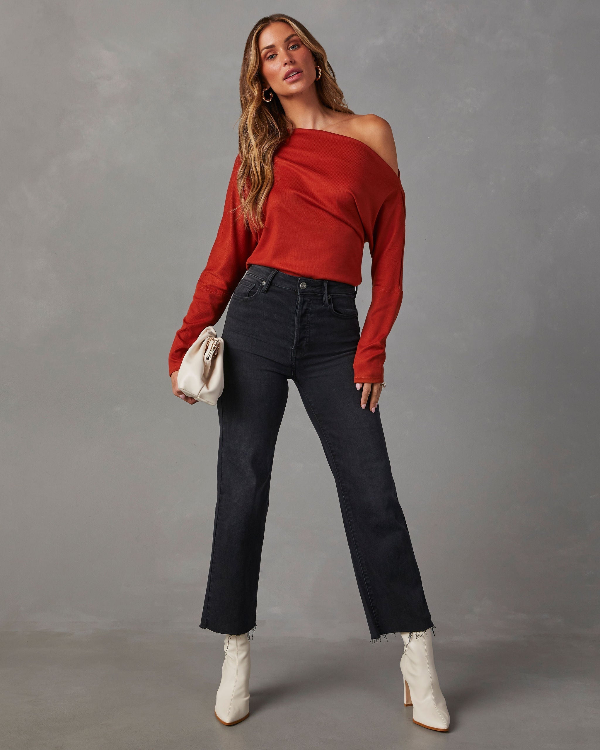 A Wow Moment Asymmetrical Long Sleeve Top