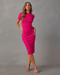 Kalena Ribbed Midi Dress