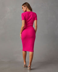Kalena Ribbed Midi Dress